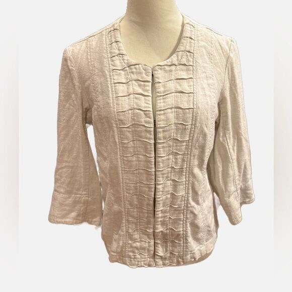 Coldwater creek linen jacket - Picture 1 of 9